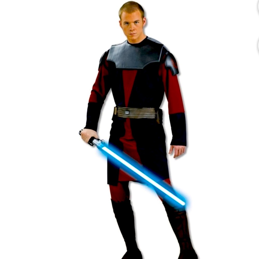 StarWars AnakinSkywalker-Adult Men’s Size XL Blue & Maroon Rubie’s Halloween NWT